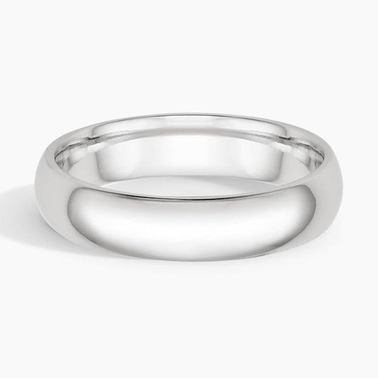 5 mm Comfort Fit Domed Men’s Wedding Band