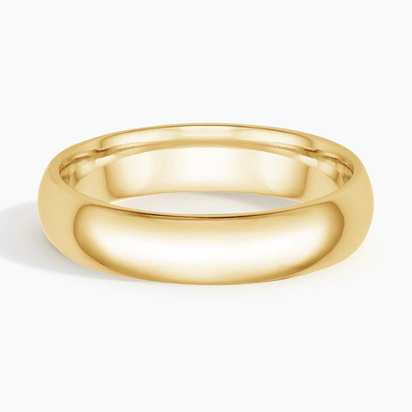 5 mm Comfort Fit Domed Men’s Wedding Band