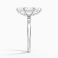 6-Prong Marquise Cut with Hidden Halo Moissanite Engagement Ring