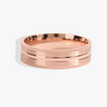 Load image into Gallery viewer, 6mm Matte Brushed Milgrain Men's Wedding Band
