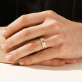 Load image into Gallery viewer, 6mm Matte Brushed Milgrain Men's Wedding Band
