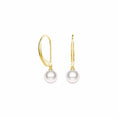 Load image into Gallery viewer, 8mm Freshwater Cultured Pearl Leverback Drop Earrings
