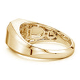 Asscher-Cut Moissanite Halo Octagon Men's Signet Ring