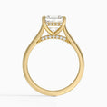 Load image into Gallery viewer, Asscher Cut Hidden Halo Moissanite Engagement Ring
