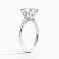 Load image into Gallery viewer, Asscher Cut Hidden Halo Moissanite Engagement Ring
