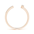Asymmetric Open Moissanite Stackable Wedding Band - 1.8 mm