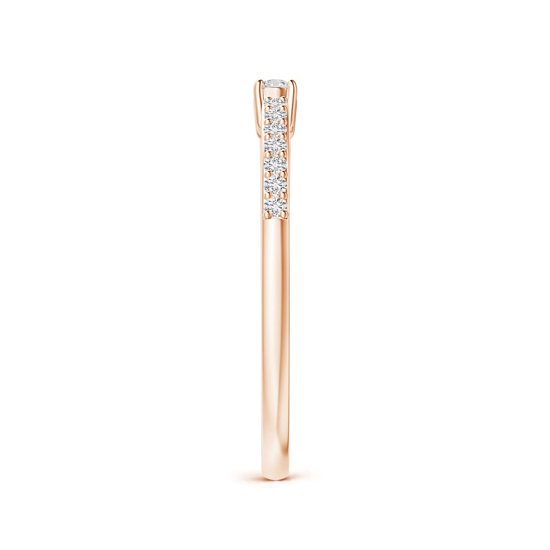 Asymmetric Open Moissanite Stackable Wedding Band - 1.8 mm
