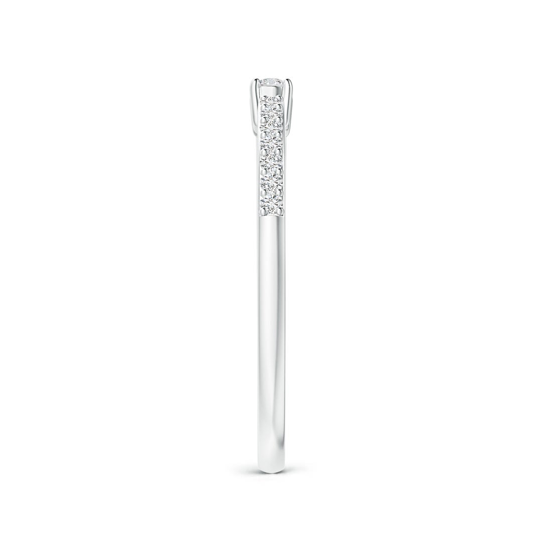 Asymmetric Open Moissanite Stackable Wedding Band - 1.8 mm