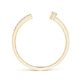 Asymmetric Open Moissanite Stackable Wedding Band - 1.8 mm