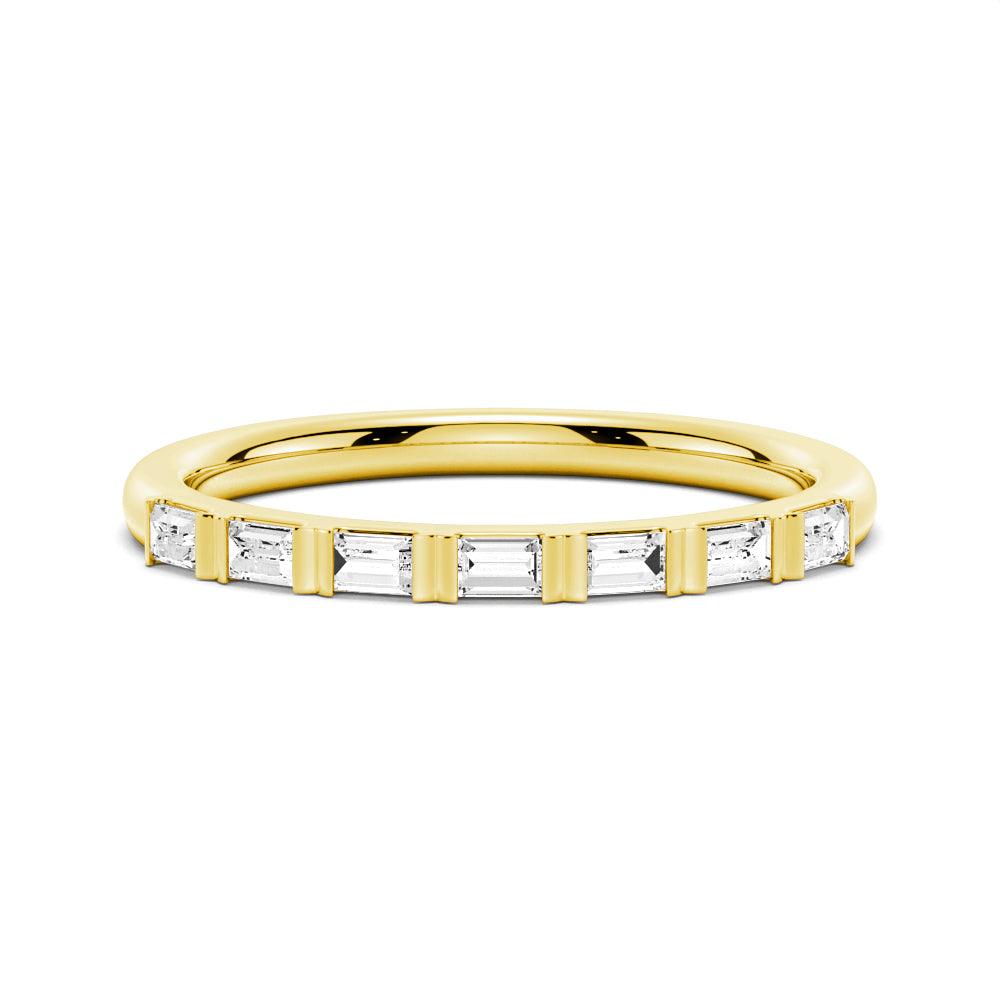 Baguette Cut Moissanite Wedding Band – 1.6 mm