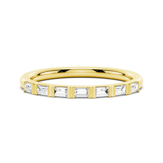 Baguette Cut Moissanite Wedding Band – 1.6 mm