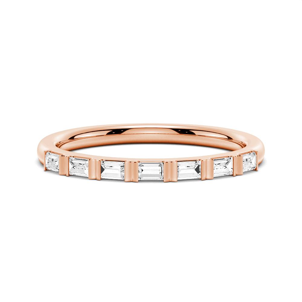 Baguette Cut Moissanite Wedding Band – 1.6 mm