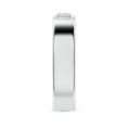 Bezel Asscher-Cut Moissanite Men’s Wedding Band-6.2 mm