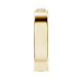 Bezel Asscher-Cut Moissanite Men’s Wedding Band-6.2 mm