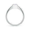 Bezel Asscher-Cut Moissanite Octagon Men's Signet Ring