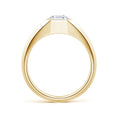 Bezel Asscher-Cut Moissanite Octagon Men's Signet Ring