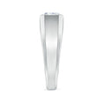 Bezel East–West Emerald-Cut Moissanite Men’s Signet Ring