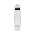 Bezel East–West Emerald-Cut Moissanite Men’s Wedding Band-6.2 mm