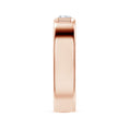 Bezel East–West Emerald-Cut Moissanite Men’s Wedding Band-6.2 mm