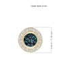 Bezel Round Lab-Grown Alexandrite with Moissanite Halo Pendant Necklace