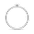 Bezel-Set Solitaire Heart Moissanite Promise Ring