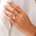 Load image into Gallery viewer, Brilliant Halo Heart Cut Moissanite Engagement Ring

