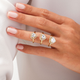 Load image into Gallery viewer, Brilliant Halo Heart Cut Moissanite Engagement Ring
