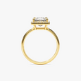 Load image into Gallery viewer, Brilliant Halo Princess Cut Moissanite Engagement Ring
