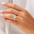 Load image into Gallery viewer, Cathedral Asscher Cut Moissanite Engagement Ring
