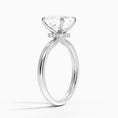 Celeste Rise Asscher Cut Hidden Halo Engagement Ring
