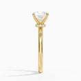 Celeste Rise Cushion Cut Hidden Halo Engagement Ring