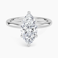 Celeste Rise Marquise Cut Hidden Halo Engagement Ring