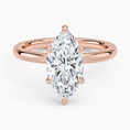 Celeste Rise Marquise Cut Hidden Halo Engagement Ring