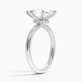 Celeste Rise Marquise Cut Hidden Halo Engagement Ring