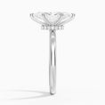 Celeste Rise Marquise Cut Hidden Halo Engagement Ring