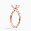 Celeste Rise Oval Cut Hidden Halo Engagement Ring
