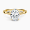 Celeste Rise Oval Cut Hidden Halo Engagement Ring
