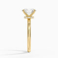 Celeste Rise Oval Cut Hidden Halo Engagement Ring