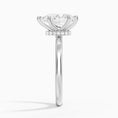Celeste Rise Pear Cut Hidden Halo Engagement Ring