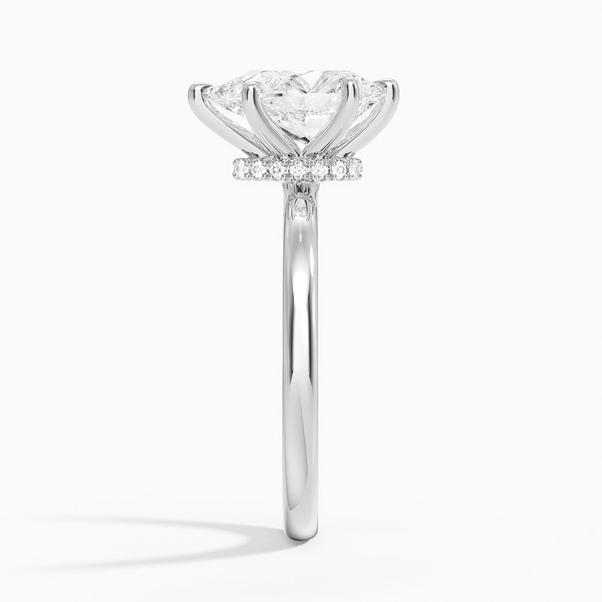 Celeste Rise Pear Cut Hidden Halo Engagement Ring