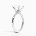 Celeste Rise Princess Cut Hidden Halo Engagement Ring