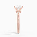 Celeste Rise Princess Cut Hidden Halo Engagement Ring