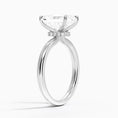 Celeste Rise Radiant Cut Hidden Halo Engagement Ring