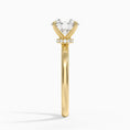 Celeste Rise Round-Cut Hidden Halo Engagement Ring