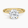 Celeste Rise Round-Cut Hidden Halo Engagement Ring