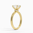 Celeste Rise Round-Cut Hidden Halo Engagement Ring