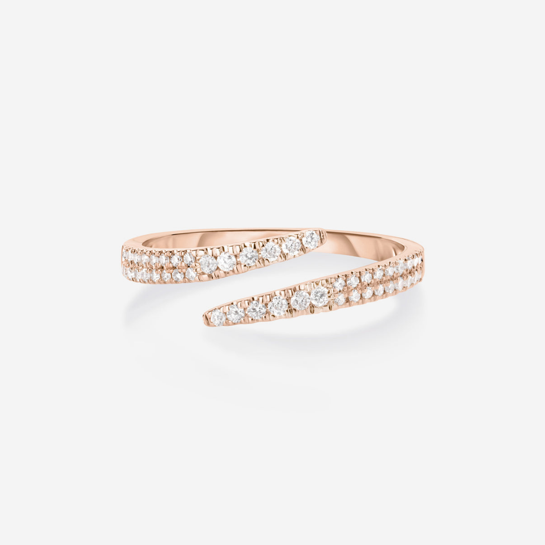 Celestial Curve Open Moissanite Wedding Band