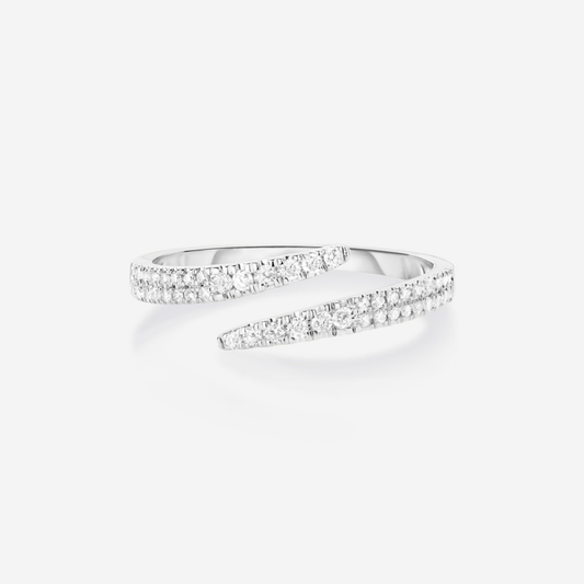 Celestial Curve Open Moissanite Wedding Band