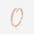 Celestial Curve Open Moissanite Wedding Band