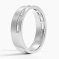 5.5 mm Channel-Set Baguette Moissanite Men’s Wedding Band